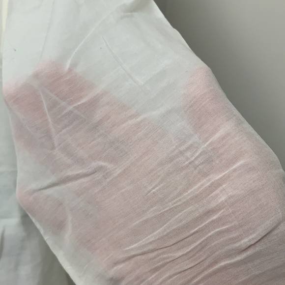 White cotton/ silk blouse size: XS - Picture 6 of 10